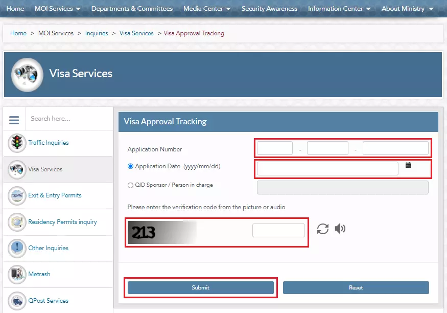 qatar visa tracking