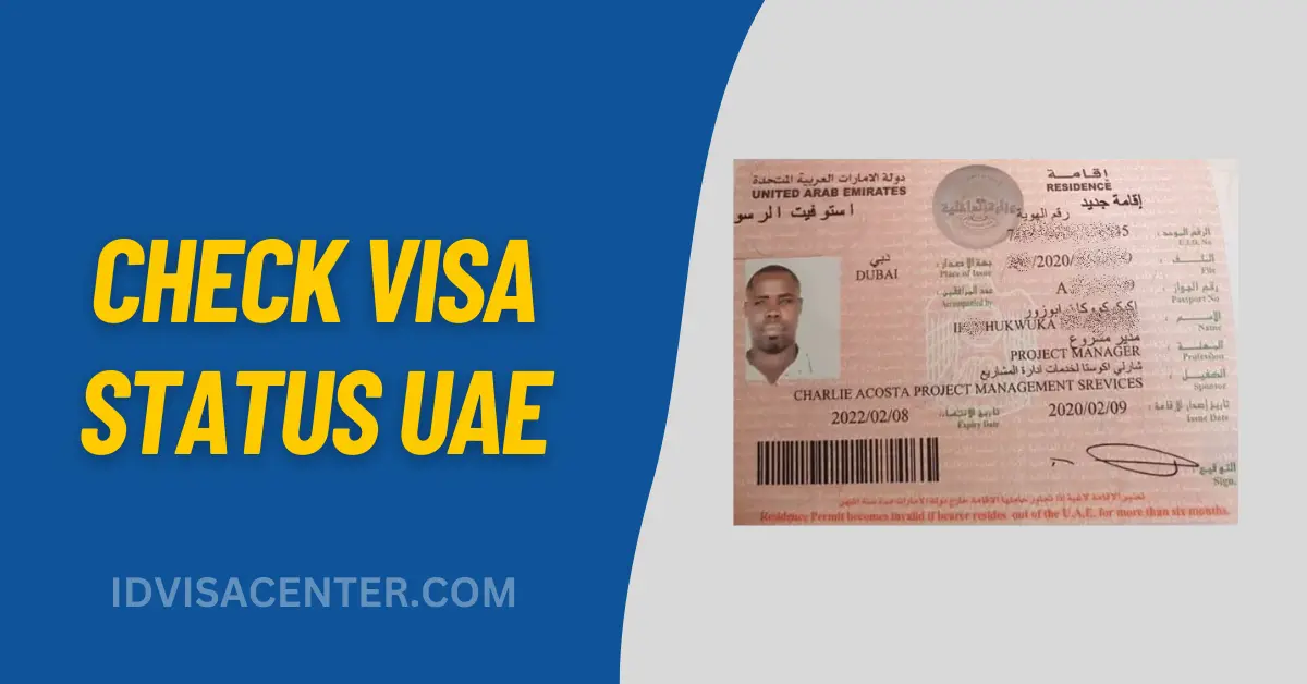 Check UAE Visa Status & Validity Online By Passport Number