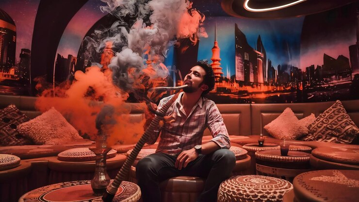 hookah delivery in Dubai desert