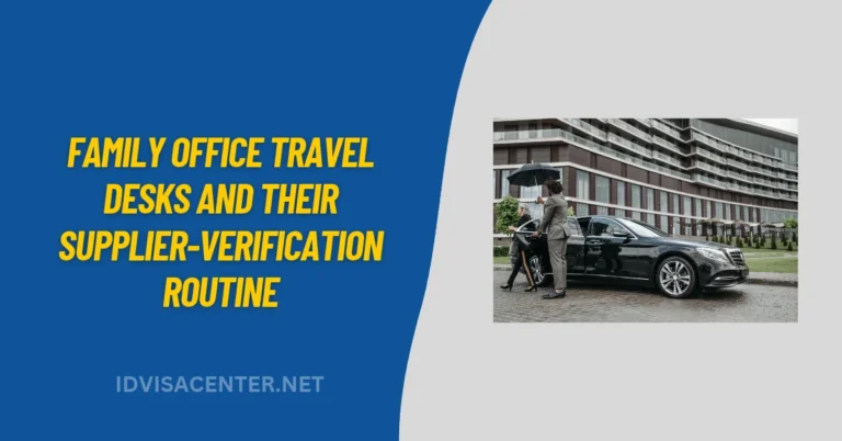 Family Office Travel Desks and Their Supplier-Verification Routine